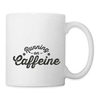 Running on Caffeine lettering - Mug - white - Right