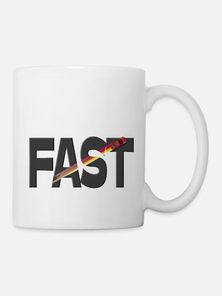 Schnelles Auto - Tasse - Weiß