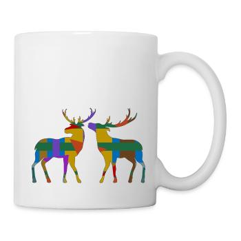 Cerf - Mug blanc - blanc - Droite
