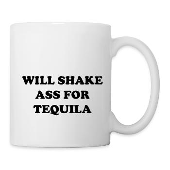 je vais secouer mon cul pour de la tequila - Mug blanc - blanc - Droite