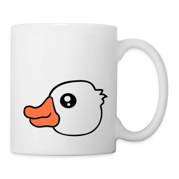 Canard Natation Lac Rivière Eau Mer Vacances Plaisir - Mug blanc - blanc - Droite