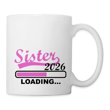 Sister 2026 Progression du chargement - Mug blanc - blanc - Droite