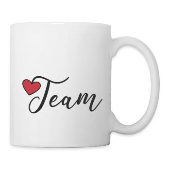 Cœur d’équipe - Mug blanc - blanc - Droite