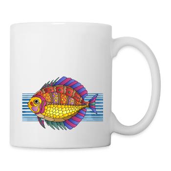 Poisson - Mug blanc - blanc - Droite