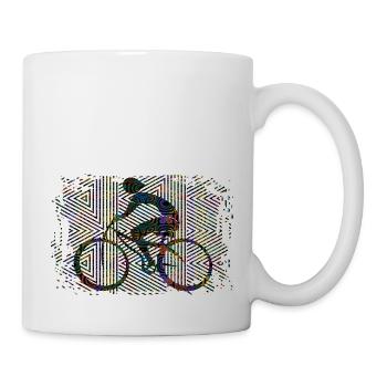 Cycliste - Mug blanc - blanc - Droite