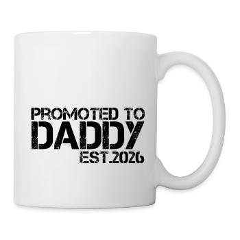 Promu à Papa Est. 2026 Annonce amusante - Mug blanc - blanc - Droite