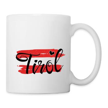 Flag Austria Tyrol - Mug - white - Right