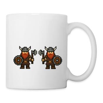 wikinger pixel 2 - Tasse - Weiß - Rechts