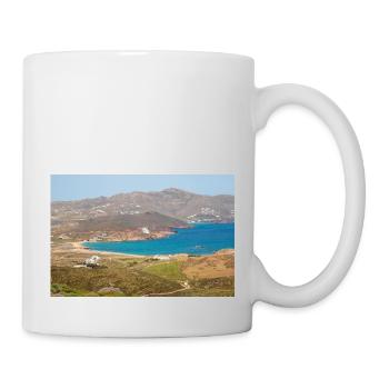 Paralia Ftelias Beach Mykonos Island South Aegean - Mug - white - Right