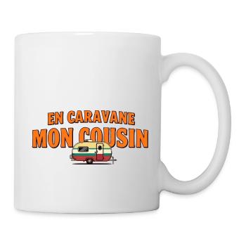 En caravane Mon cousin - Mug blanc - blanc - Droite