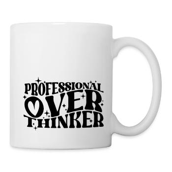 Professionnel Penseur Plein d’ Typographie Humour - Mug blanc - blanc - Droite