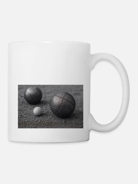 Sport - Boule - Tasse - Weiß