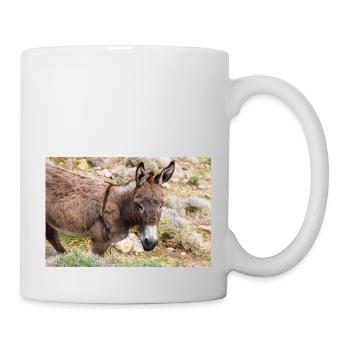Âne dans un champ Paysage Île de Mykonos Sud A - Mug blanc - blanc - Droite