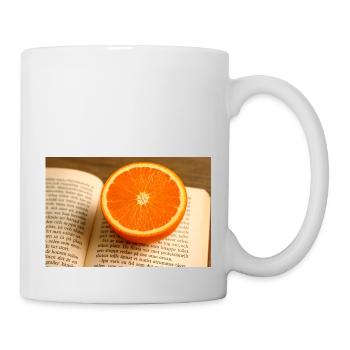 Hêtre et orange - Mug blanc - blanc - Droite