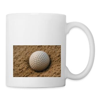 Sport - Balle de golf dans le bunker - Mug blanc - blanc - Droite