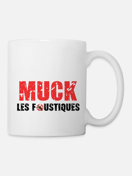 Muck Les Foustiques Deteste les Piqûres moustiques - Mug blanc - blanc