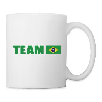 Équipe de soutien au Brésil - Mug blanc - blanc - Droite