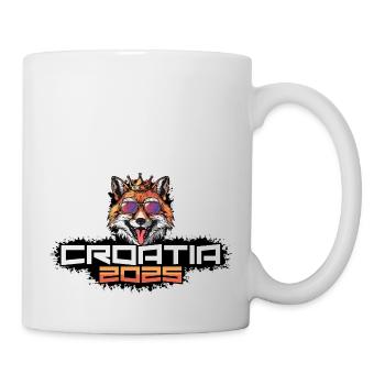 Kroatien 2025 Party Fuchs - Tasse - Weiß - Rechts