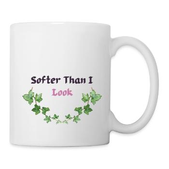 Softer Than I Look Shirt – Cute but Mysterious - Mug - white - Right