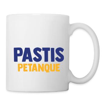 PASTIS PETANQUE Camping Apéro Vacances Beauf - Mug blanc - blanc - Droite