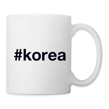 KOREA Hashtag - Tasse - Weiß - Rechts