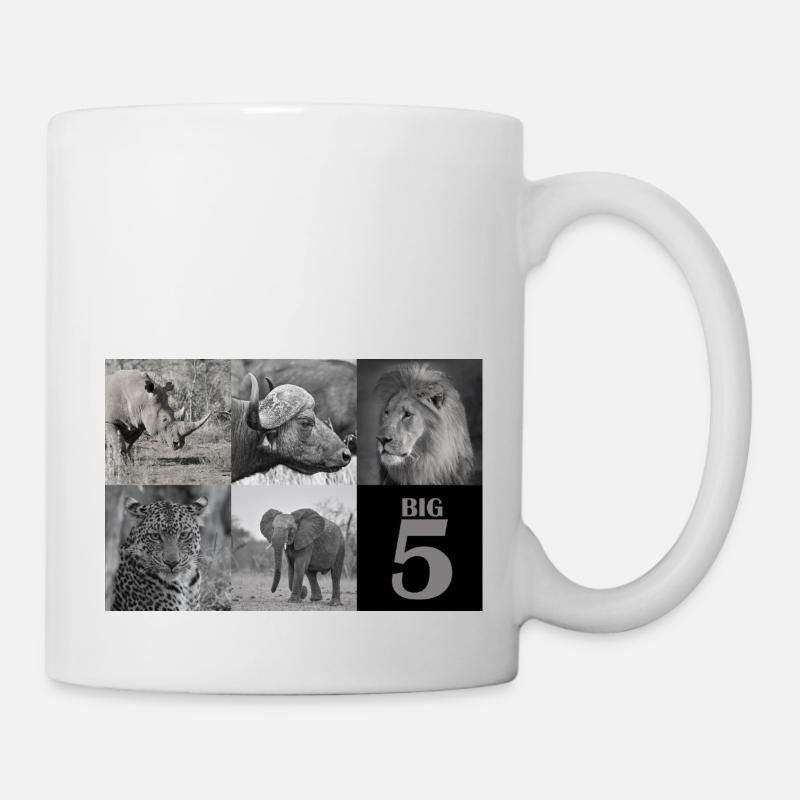 Africa's Big 5 - Mug - white