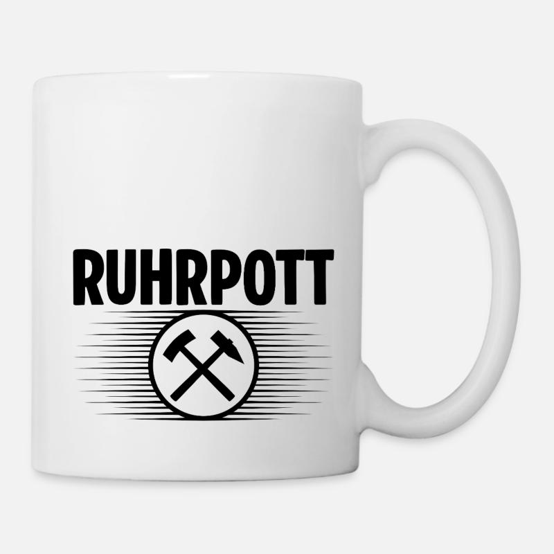 Ruhrpott Glueck auf - Tasse - Weiß