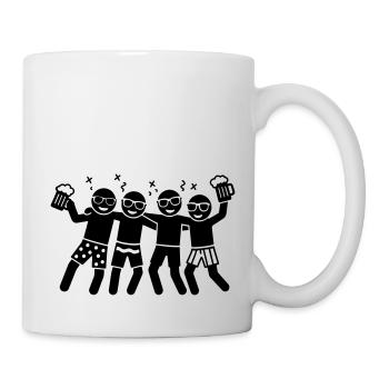 Party Urlaub Team - Tasse - Weiß - Rechts