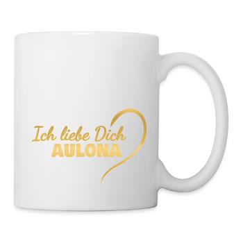 Geschenk für Aulona - Tasse - Weiß - Rechts