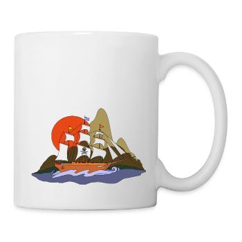 Sailing ship - Mug - white - Right