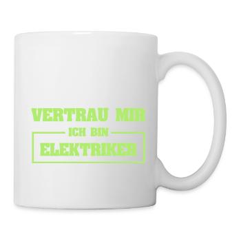 Geschenk für Elektriker - Tasse - Weiß - Rechts