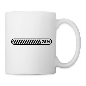 Loading… 78 % - Tasse - Weiß - Rechts