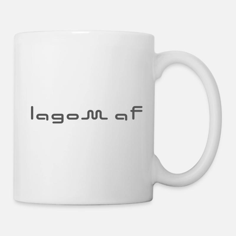 Lagom AF – Scandinavian Balance with Attitude - Mug - white