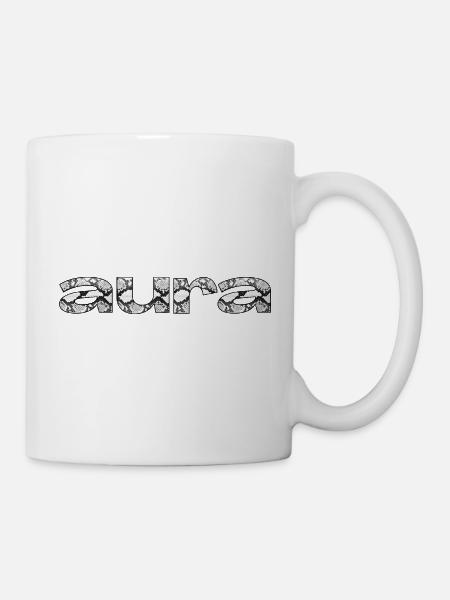 aura – Schlangenprint Statement - Tasse - Weiß