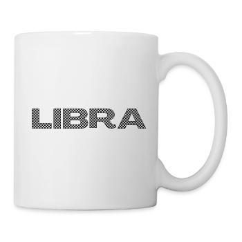 LIBRA – Checkerboard Zodiac Statement - Tasse - Weiß - Rechts