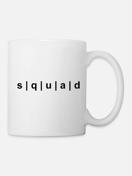SQUAD - Tasse - Weiß