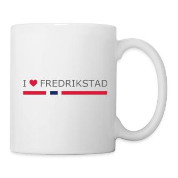 I love Fredrikstad - Norway - Norge - Norwegen - Tasse - Weiß - Rechts