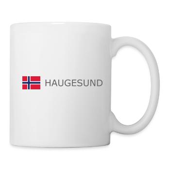 Norway Flag - Haugesund - Norge - Norwegen - Mug - white - Right