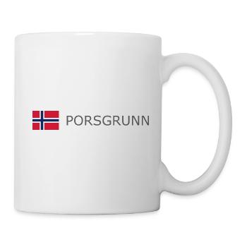 Norway Flag - Porsgrunn - Norge - Norwegen - Mug - white - Right