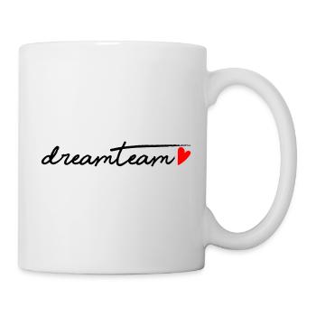 Dreamteam rotem Herz - Tasse - Weiß - Rechts
