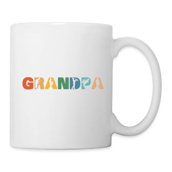 Retro-Saxophon Opa im Ruhestand Plan Ruhestand - Tasse - Weiß - Rechts