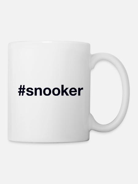 Snooker Billard - Tasse - Weiß