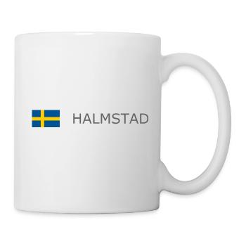 Drapeau de la Suède - Halmstad - Sverige - Schweden - Mug blanc - blanc - Droite