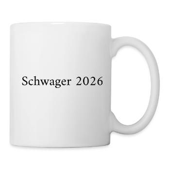 Schwager 2026 – Lettrage familial - Mug blanc - blanc - Droite