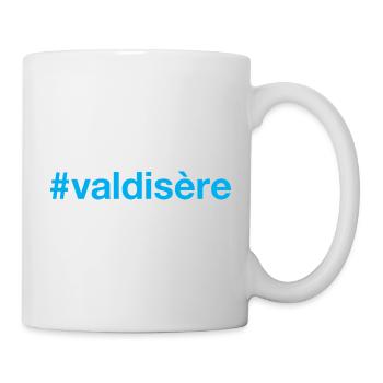 Hashtag Val d’Isère - Mug blanc - blanc - Droite