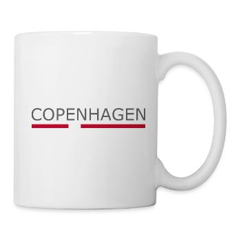 Copenhagen - Kopenhagen - Denmark Flag - Dänemark - Tasse - Weiß - Rechts