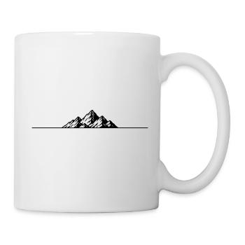 Mountains icon line - Mug - white - Right