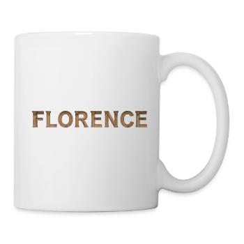FLORENCE – Typographie de la pierre de la Renaissance - Mug blanc - blanc - Droite