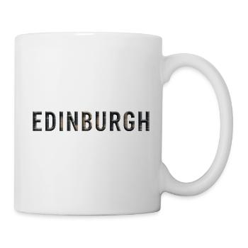 ÉDIMBOURG – Typographie architecturale de la pierre - Mug blanc - blanc - Droite