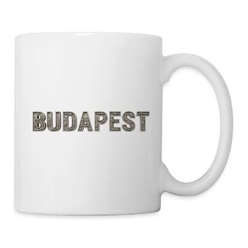 Budapest Architektur Typografie - Tasse - Weiß - Rechts